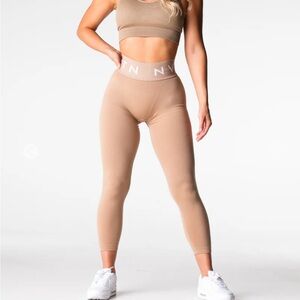 NVGTN Beige Sport Seamless Leggings